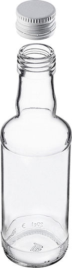 Glass Bottle 200ml White Cap 10 Pcs