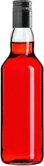 Glass Bottle 500ml Long Black Cap 1 Pc