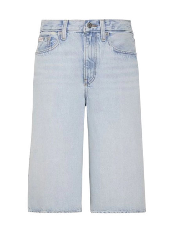 Bermude Denim Albastru Deschis Pentru Femei