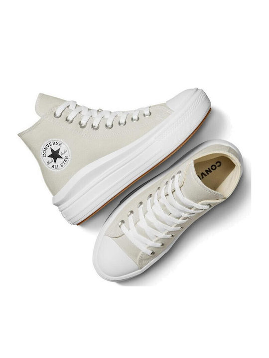 Chuck Taylor All Star Дамски Чънки Маратонки Fossilized / White / Black