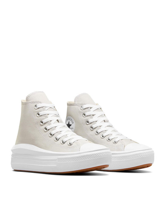 Chuck Taylor All Star Дамски Чънки Маратонки Fossilized / White / Black