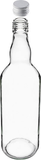 Glass Bottle 700ml White Cap 1 Pc