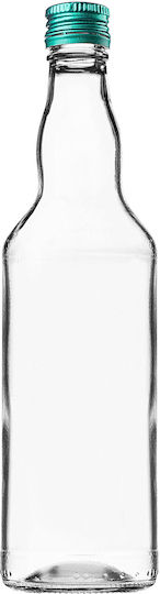 Glass Bottle 500ml Green Cap 10 Pcs