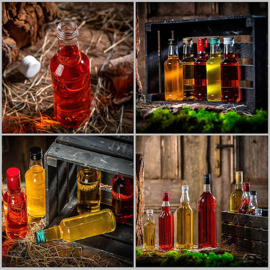 Glass Bottle 200ml Green Cap 1 Pc