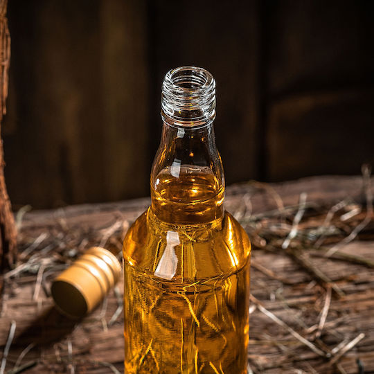 Glass Bottle 500ml Golden Cap 10 Pcs