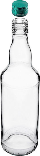Glass Bottle 500ml Green Cap 10 Pcs