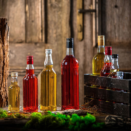 Glass Bottle 200ml Green Cap 1 Pc
