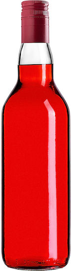 Glass Bottle 700ml Long Red Cap 1 Pc