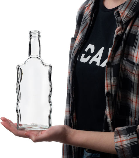 Sticlă Lichior din Sticlă 500ml Capac Roșu 1 Bucată
