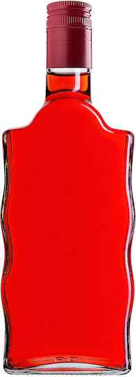 Glass 500ml Liqueur Bottle Long Red Cap 1 Pc