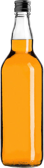 Sticlă De Sticlă 700ml Capac Negru 1 Buc