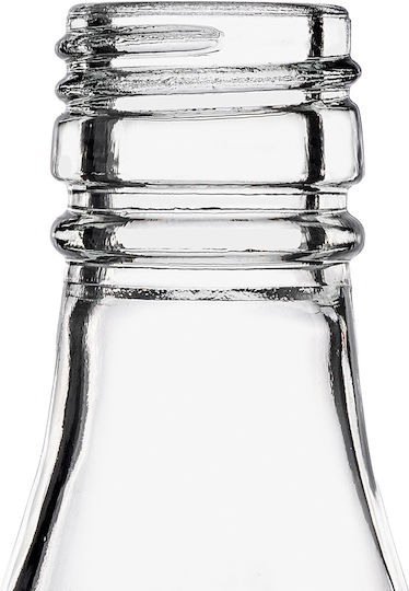 Glass Bottle 700ml Long Black Cap 5 Pcs