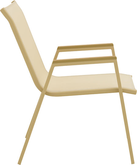 Scaun De Exterior Din Aluminiu Azelie Cappuccino 56x75x88 Cm