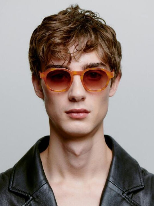 A.Kjaerbede Unisex Sunglasses with Brown Frame KL2318-012