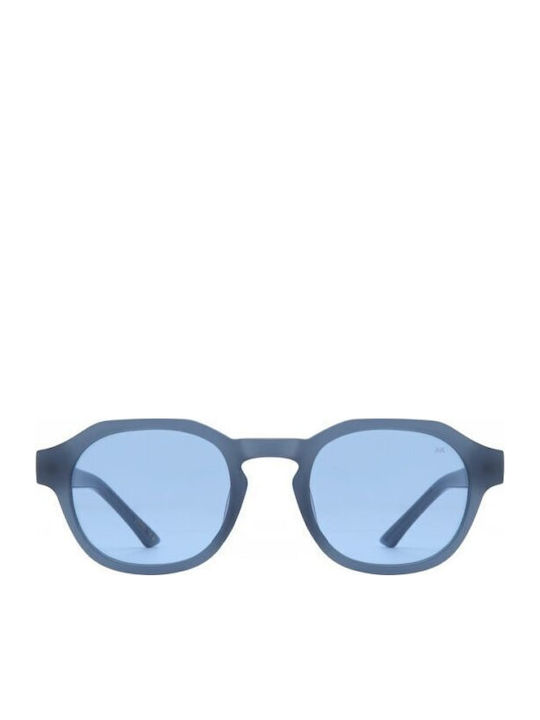 A.Kjaerbede Zan Unisex Sunglasses with Blue Frame and Blue Lens KL2318-013