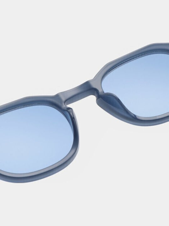 A.Kjaerbede Zan Unisex Sunglasses with Blue Frame and Blue Lens KL2318-013