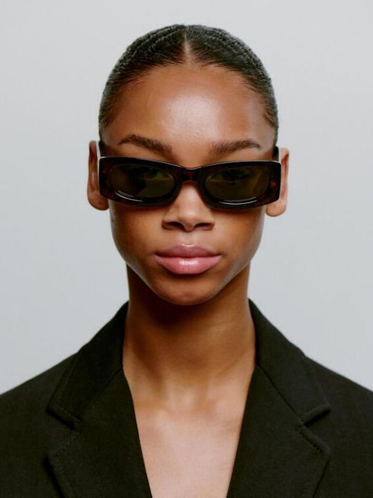 A.Kjaerbede Unisex Sonnenbrillen mit Braunen Schildkrötenrahmen