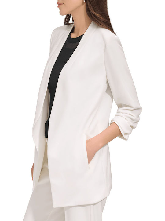 DKNY Long Women's Blazer White