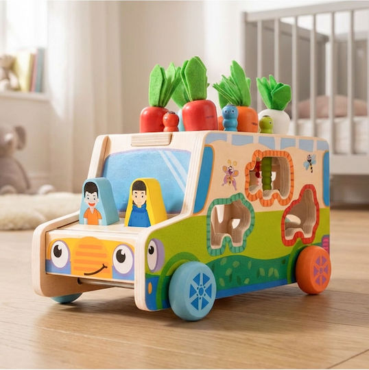 MalPlay Wooden Vehicle for 36+ Months