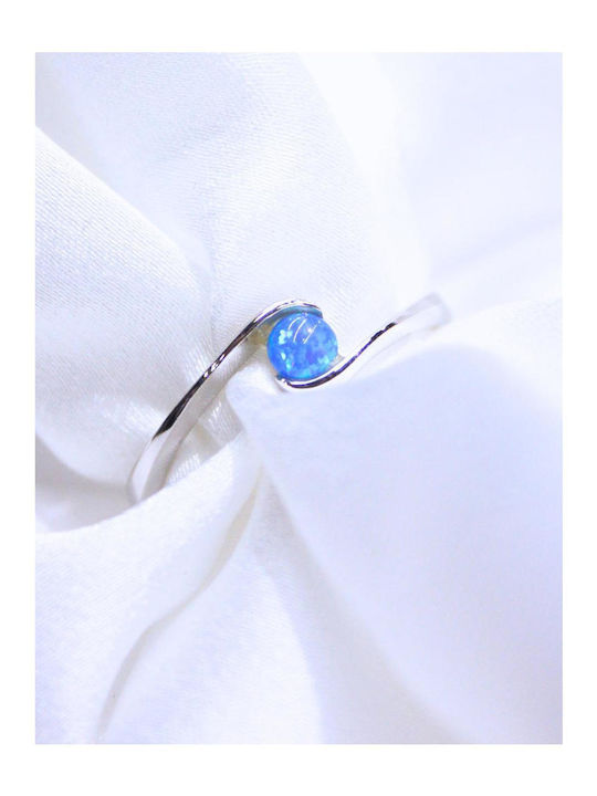 Women's Ring with Stones from Silver
