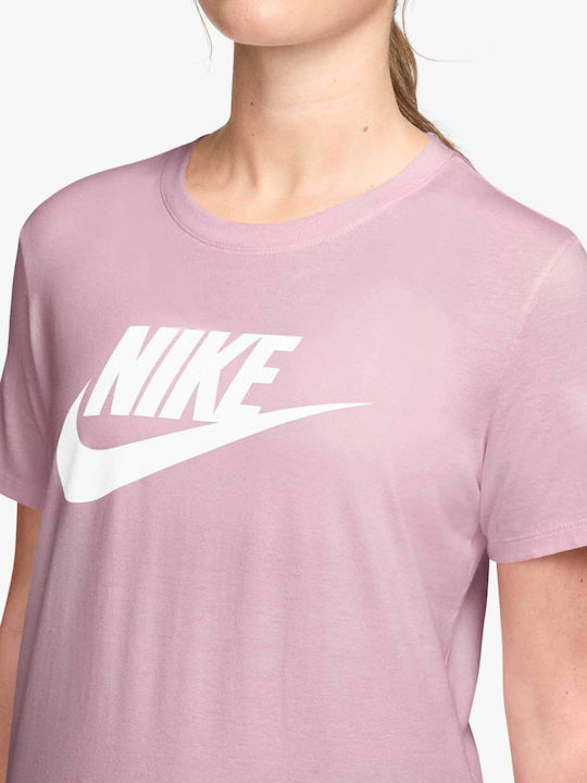 Nsw Damen Bluse Aus Baumwolle Kurzärmelig Pink