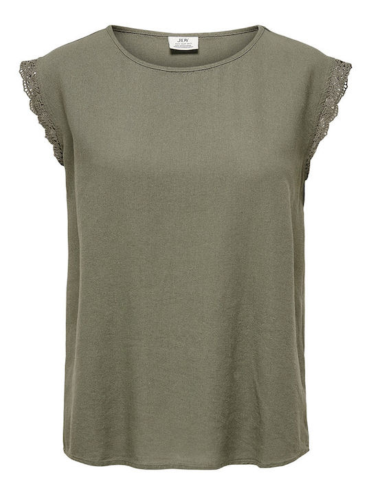 Women's Blouse Short Sleeve Khaki