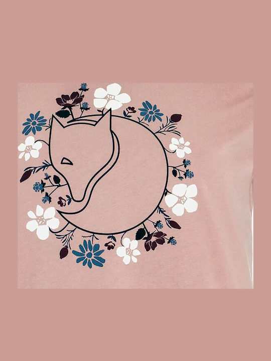 Fjallblomster Fox Women's Crop T-shirt Floral Fox