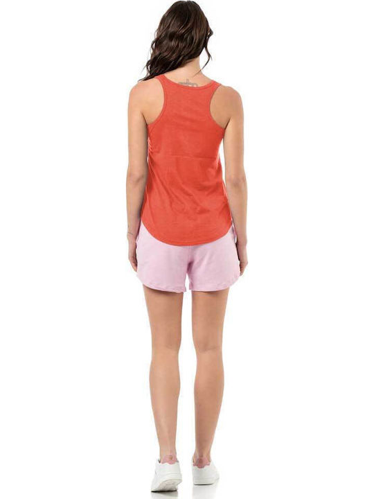 Damen Bluse Baumwoll-Koralle