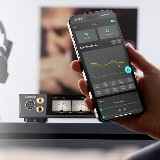 Luxsin X8 A.i Powered Schreibtisch Digitaler Kopfhörerverstärker mit DAC
