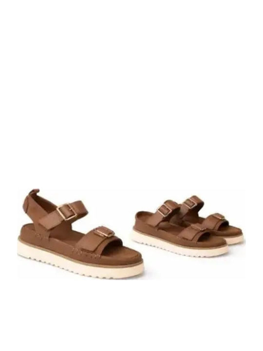 Γυναικεία Σανδάλια Flatforms Καφέ