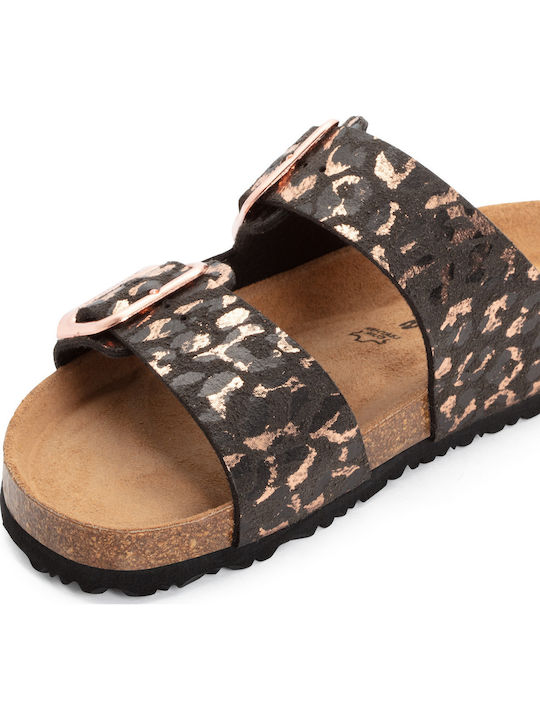 Damen Flache Sandalen Schwarz