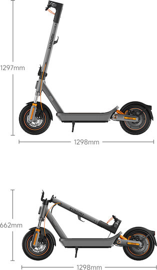 Xiaomi Електрически Скутер 6 Max Електрическа Тротинетка с 25km/h Максимална Скорост и 70km Автономия в Черен Цвят