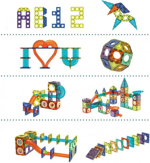 MalPlay Магнитна Конструкторска Игра за Деца 3+ Години