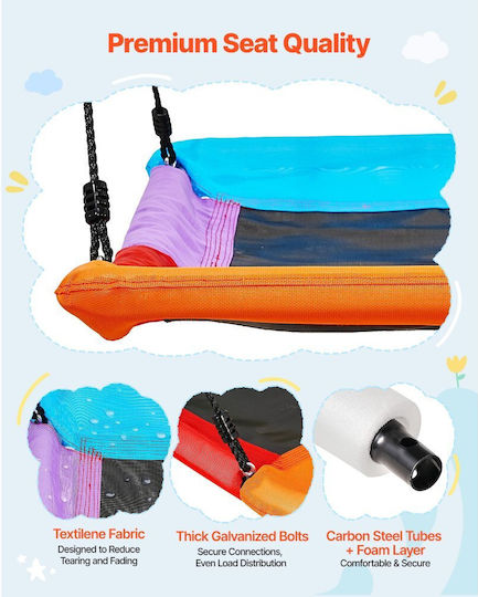 Vevor Aufhängen Metall Kinder Schaukel 150x81cm Schwarze