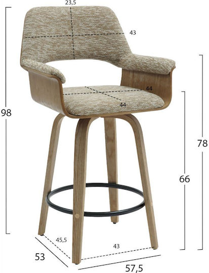 Σκαμπό Μπαρ Clipp 2τμχ 57.5x53x98εκ. Σκαμπό Μπαρ Clipp 2τμχ 57.5x53x98εκ.