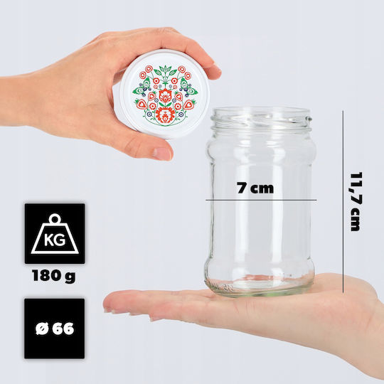 Kadax Glass Jar with Lid 315ml (10pcs)