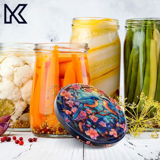 Kadax Borcan Din Sticlă Cu Capac 250ml (10 Buc)