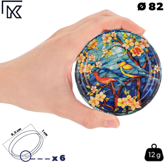 Kadax Borcan Din Sticlă Cu Capac 250ml (10 Buc)