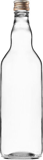 Sticlă 700ml Capac Auriu 5 Bucăți