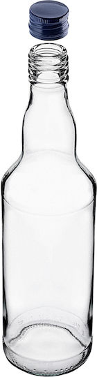Glass Bottle 500ml Navy Blue Cap 10 Pcs