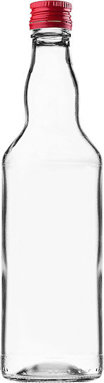 Glass Bottle 500ml Red Cap 10 Pcs