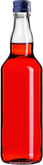Glass Bottle 500ml Navy Blue Cap 10 Pcs