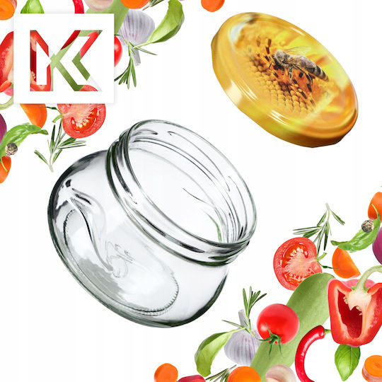 Kadax Borcan Sticlă cu Capac 300ml (10 buc)