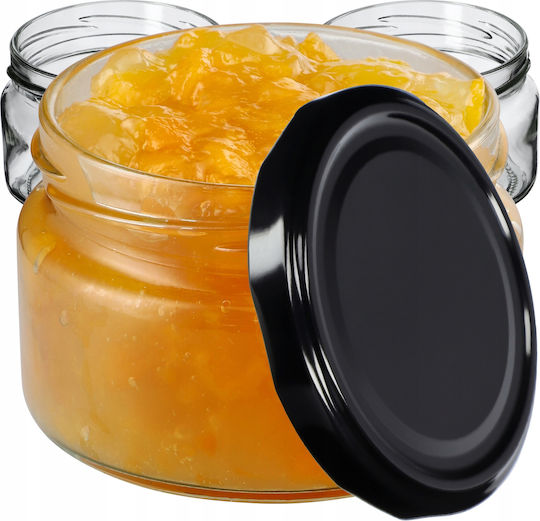 Kadax Βαζάκι Γυάλινο με Καπάκι 250ml (10τμχ)