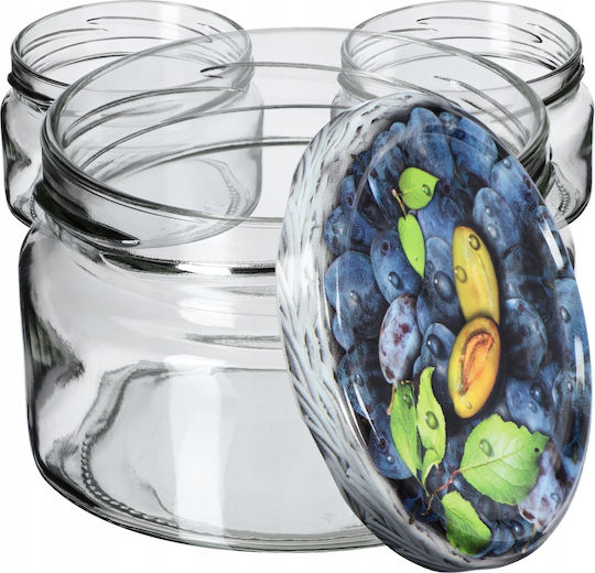 Kadax Glass Jar with Lid 250ml (10pcs)