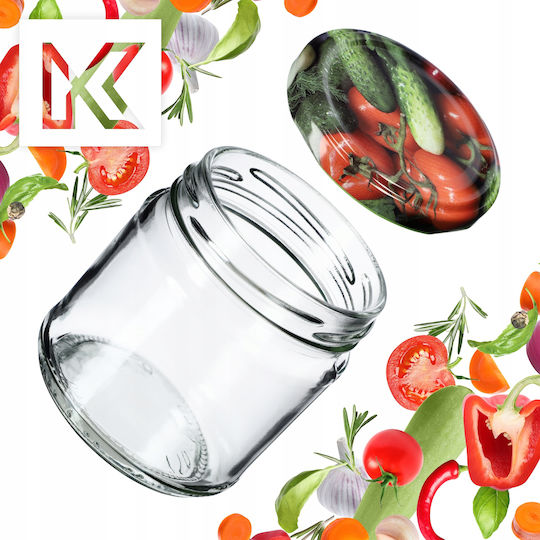 Kadax Glass Jar with Lid 200ml (10pcs)