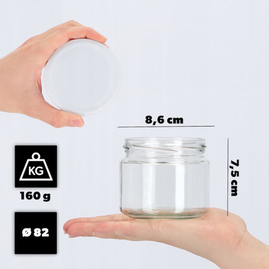 Kadax Буркан Стъклен с Капак 330ml (10бр)