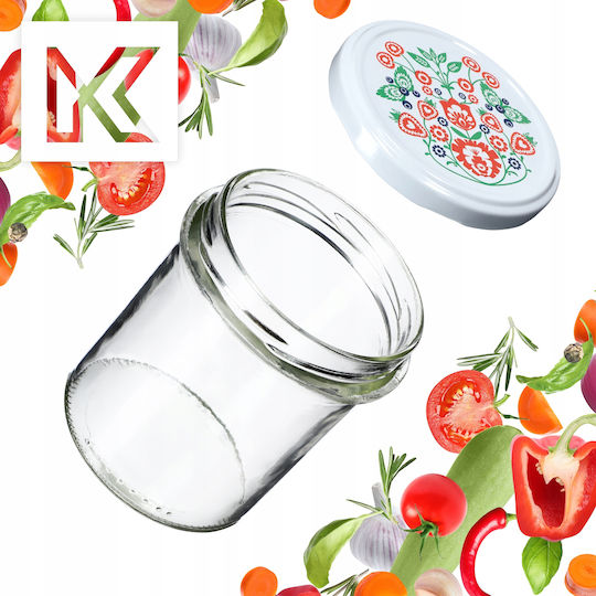 Kadax Буркан Стъклен с Капак 350ml (10 бр)