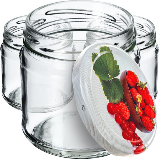 Kadax Буркан Стъклен с Капак 200ml (10бр)
