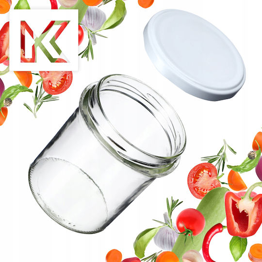 Kadax Borcan Sticlă Cu Capac 350ml 10 Buc